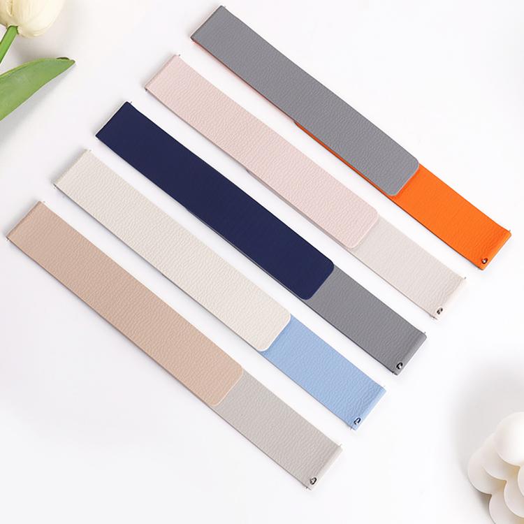 22mm Lychee Texture Soft Magnetic Silicone Watch Band(Purple) - free shipping - PMC TechLife - Order now!
