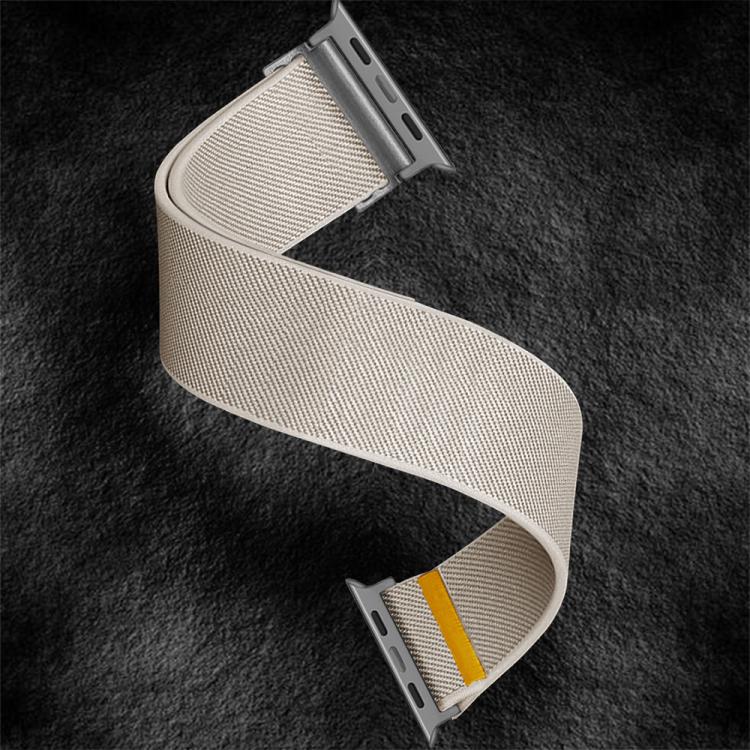 For Apple Watch 46mm / 49mm / 45mm / 44mm Adjustable Single Loop Elastic Nylon Watch Band(Starlight) - free shipping - PMC TechLife - Order now!