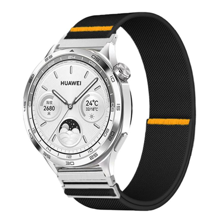 18mm Adjustable Single Loop Elastic Nylon Watch Band(Black) - free shipping - PMC TechLife - Order now!