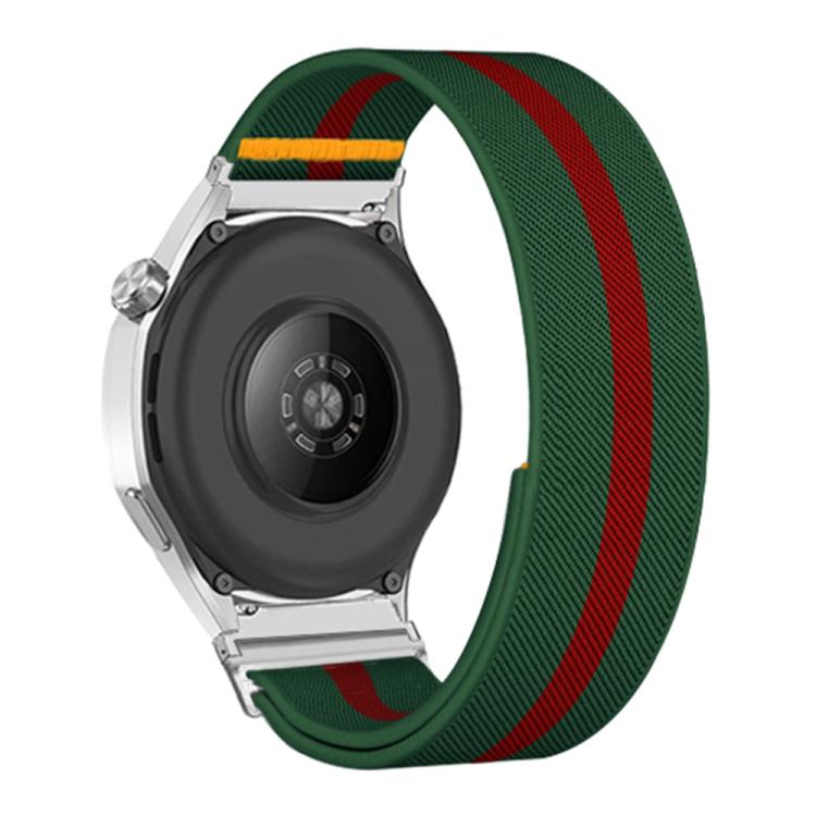 18mm Adjustable Single Loop Elastic Nylon Watch Band(Green Red) - free shipping - PMC TechLife - Order now!