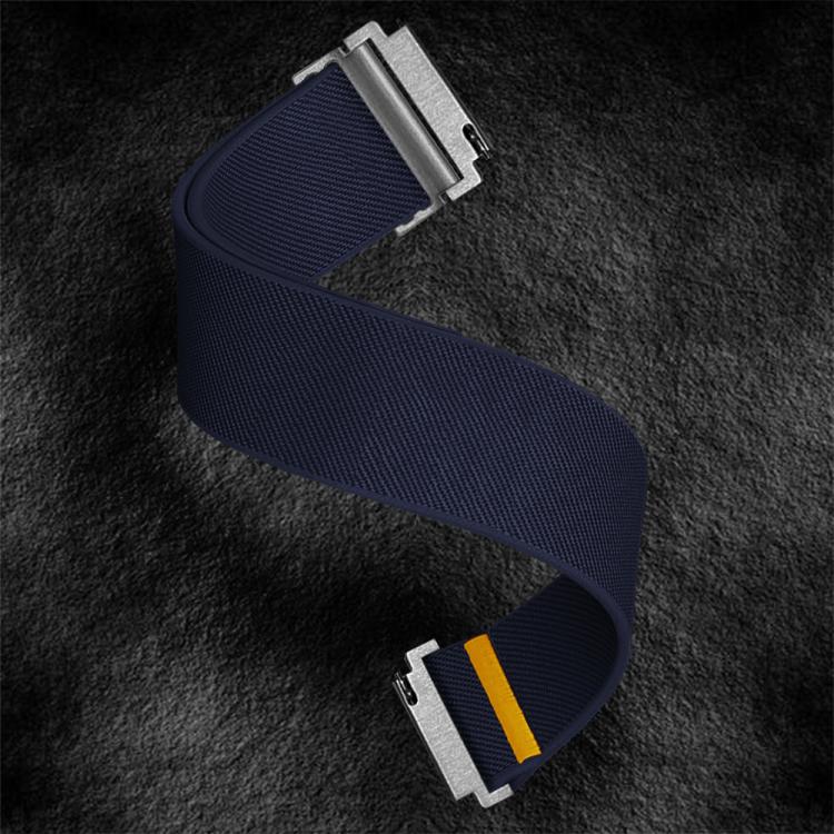 22mm Adjustable Single Loop Elastic Nylon Watch Band(Dark Blue) - free shipping - PMC TechLife - Order now!