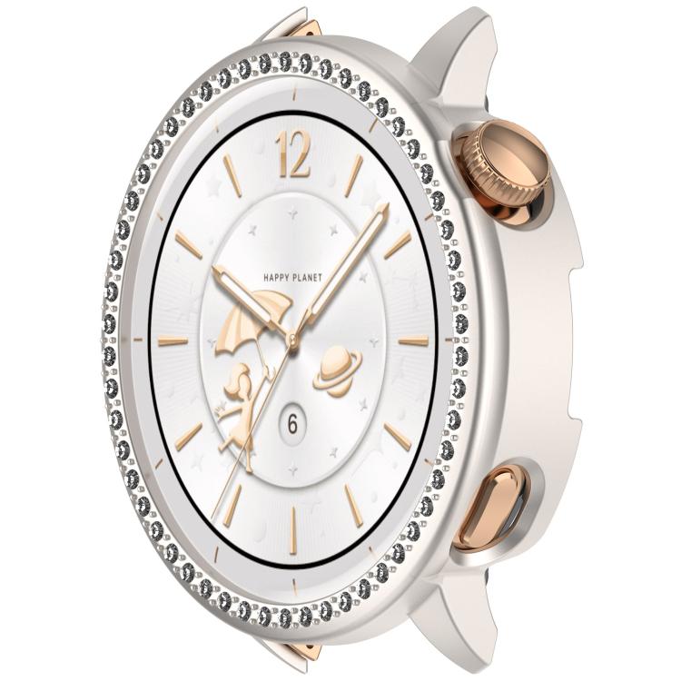 For OnePlus Watch 3 43mm Single Row Diamond Half Coverage Hollow PC Watch Protective Cover(Glossy Starlight Color) - free shipping - PMC TechLife - Order now!