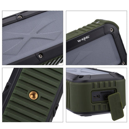 W-KING S20 Loudspeakers IPX6 Waterproof Bluetooth Speaker Portable NFC Bluetooth Speaker for Outdoors / Shower / Bicycle FM Radio (Green) - Waterproof Speaker by W-KING | Online Shopping South Africa | PMC Jewellery | Buy Now Pay Later Mobicred