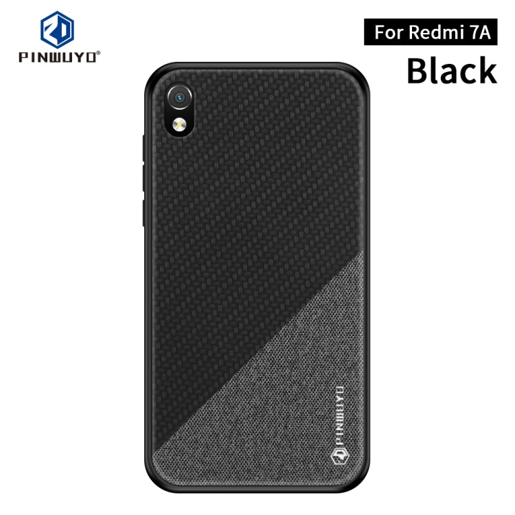 PINWUYO Honors Series Shockproof PC + TPU Protective Case for Xiaomi RedMi 7A(Black) - More Brand by PINWUYO | Online Shopping South Africa | PMC Jewellery | Buy Now Pay Later Mobicred