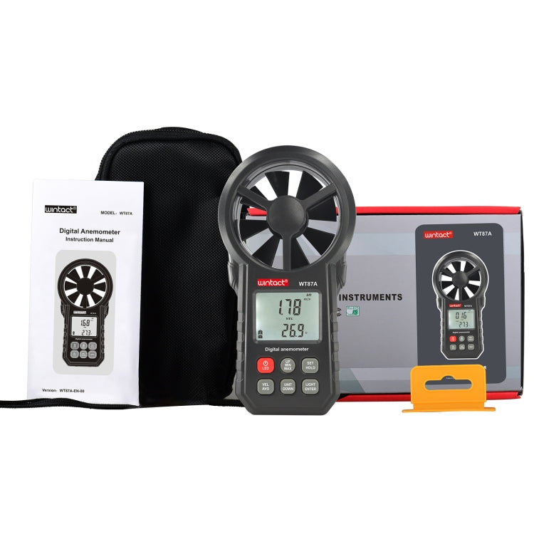 WINTACT WT87A Portable Anemometer Thermometer Wind Speed Gauge Meter - Tachometers & Anemometer by Wintact | Online Shopping South Africa | PMC Jewellery | Buy Now Pay Later Mobicred