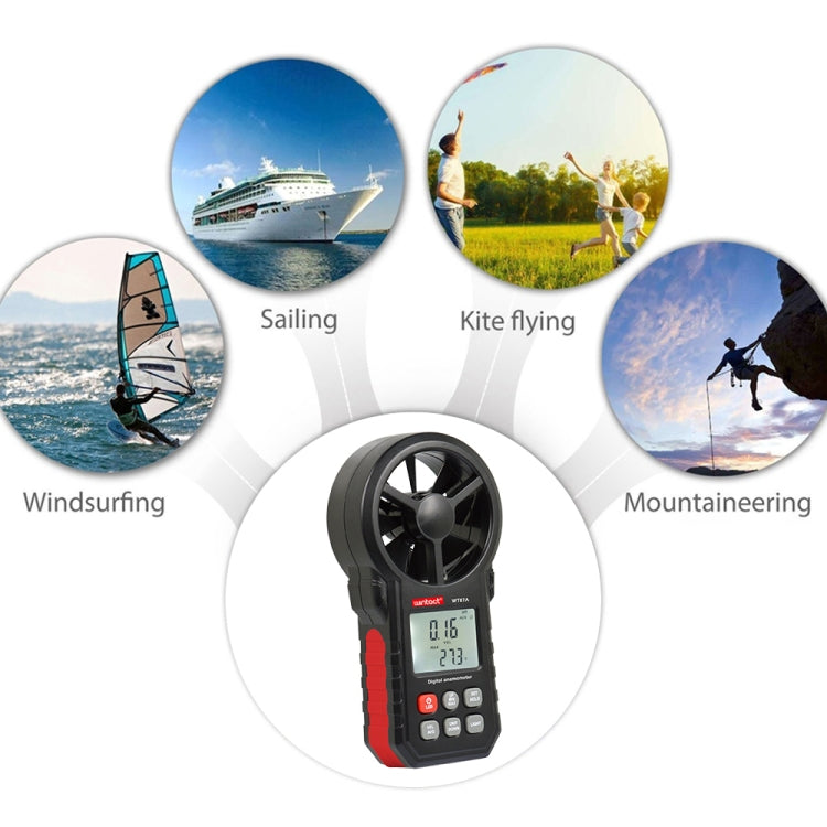 WINTACT WT87A Portable Anemometer Thermometer Wind Speed Gauge Meter - Tachometers & Anemometer by Wintact | Online Shopping South Africa | PMC Jewellery | Buy Now Pay Later Mobicred