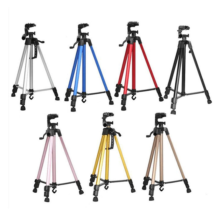 Portable Phone Live Selfie 3366 Tripod Stand DV SLR Camera Self-timer Full Light Bracket(Gold) - Tripods by PMC TechLife | Online Shopping South Africa | PMC TechLife | Buy Now Pay Later Mobicred