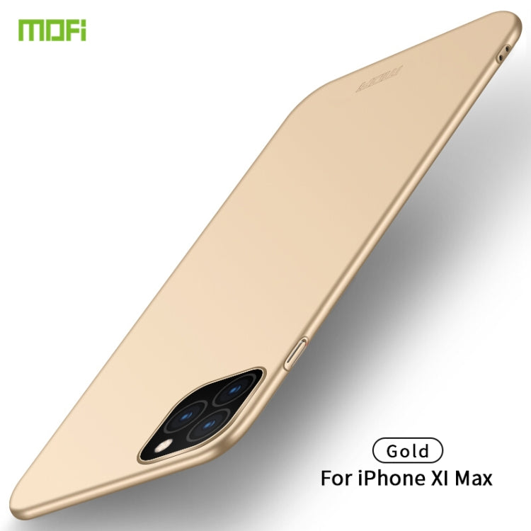 For iPhone 11 Pro Max MOFI Frosted PC Ultra-thin Hard Case (Gold) - free shipping - PMC TechLife - Order now!