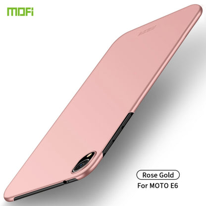 MOFI Frosted PC Ultra-thin Hard Case for Motorola Moto E6(Rose gold) - Motorola Cases by MOFI | Online Shopping South Africa | PMC Jewellery