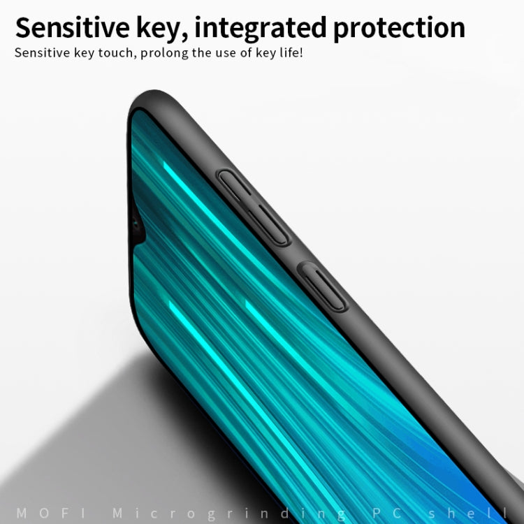 For Xiaomi RedMi Note8 Pro MOFI Frosted PC Ultra-thin Hard Case(Black) - Xiaomi Cases by MOFI | Online Shopping South Africa | PMC Jewellery