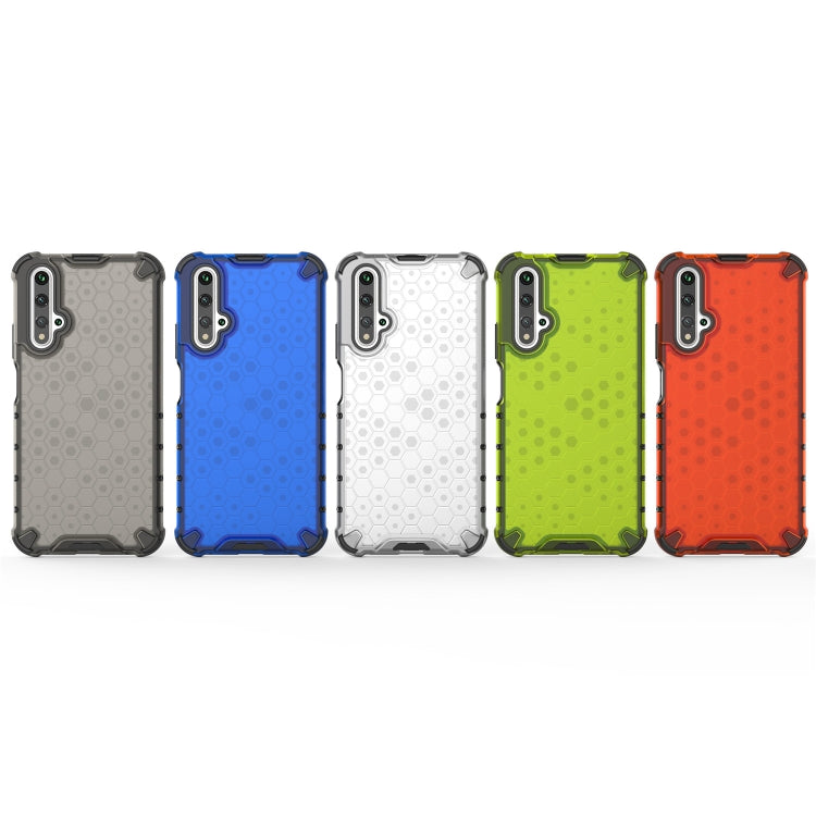 For Huawei Nova 5T Shockproof Honeycomb PC + TPU Case(Green) - Huawei Cases by PMC TechLife | Online Shopping South Africa | PMC TechLife | Buy Now Pay Later Mobicred