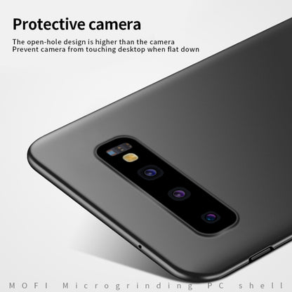 For Galaxy S10+ MOFI Frosted PC Ultra-thin Hard Case(Black) - Galaxy Phone Cases by MOFI | Online Shopping South Africa | PMC Jewellery