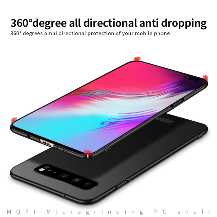 For Galaxy S10 5G MOFI Frosted PC Ultra-thin Hard Case(Black) - Galaxy Phone Cases by MOFI | Online Shopping South Africa | PMC TechLife