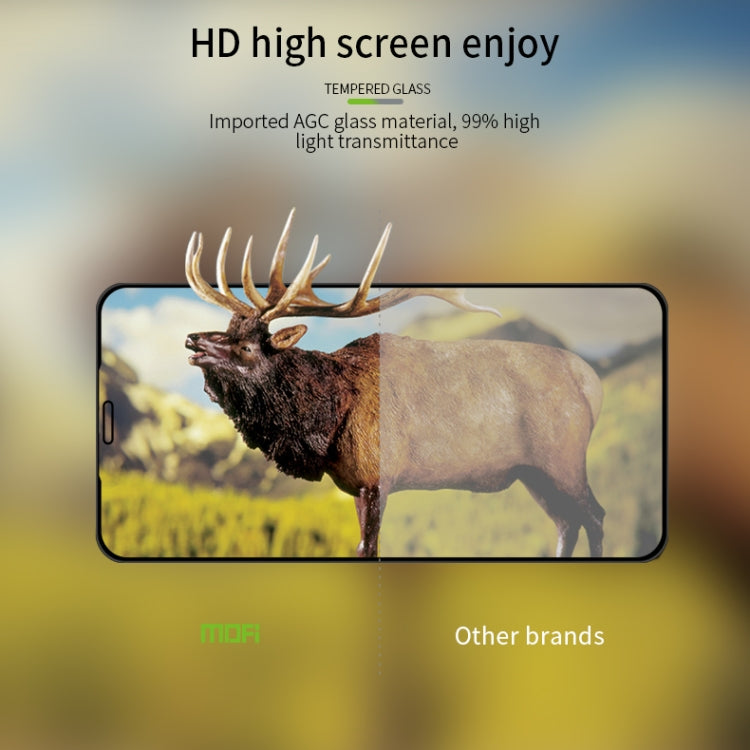 For iPhone 11 Pro Max MOFI 9H 3D Explosion-proof Curved Screen Tempered Glass Film(Black) - iPhone 11 Pro Max Tempered Glass by MOFI | Online Shopping South Africa | PMC TechLife | Buy Now Pay Later Mobicred