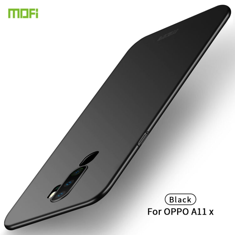 For  OPPO A11x MOFI Frosted PC Ultra-thin Hard Case(Black) - OPPO Cases by MOFI | Online Shopping South Africa | PMC Jewellery