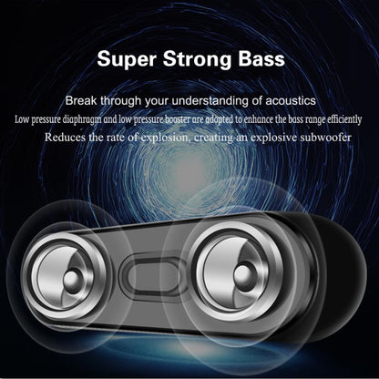 NBY 4070 Portable Bluetooth Speaker 3D Stereo Sound Surround Speakers, Support FM, TF, AUX, U-disk(Gray) - Desktop Speaker by NBY | Online Shopping South Africa | PMC Jewellery | Buy Now Pay Later Mobicred