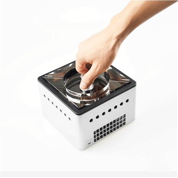 Filter Purification Ashtray Negative Ion Ashtray Intelligent Ashtray(Silver) - free shipping - PMC TechLife - Order now!