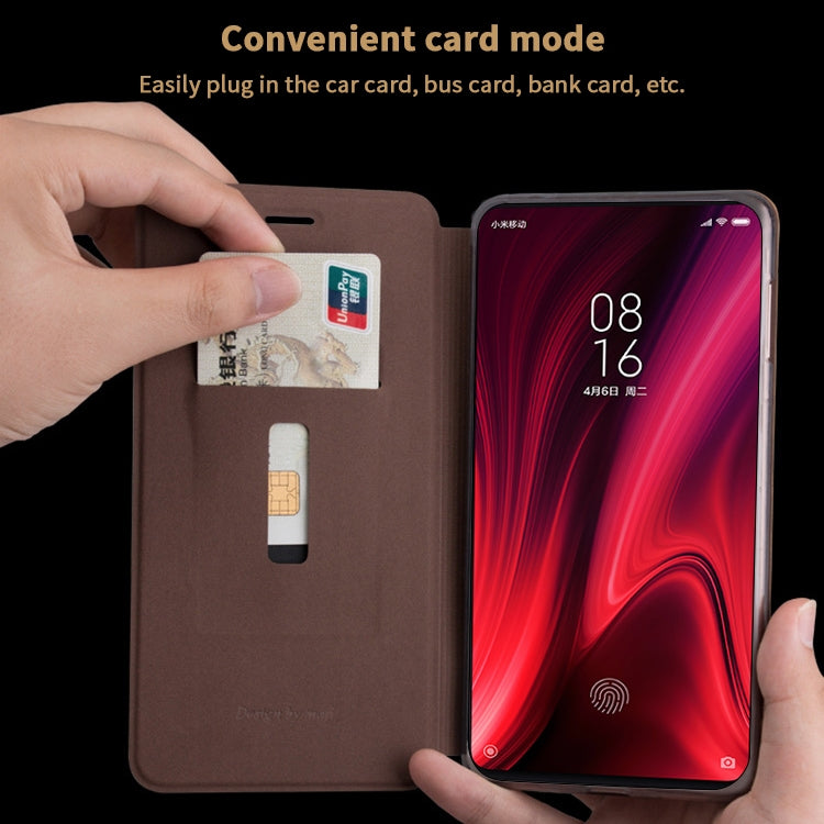 For Xiaomi Mi 9T/9T Pro/Redmi K20 MOFI Crazy Horse Texture Horizontal Flip Protective Leather Case(Brown) - Xiaomi Cases by MOFI | Online Shopping South Africa | PMC Jewellery | Buy Now Pay Later Mobicred