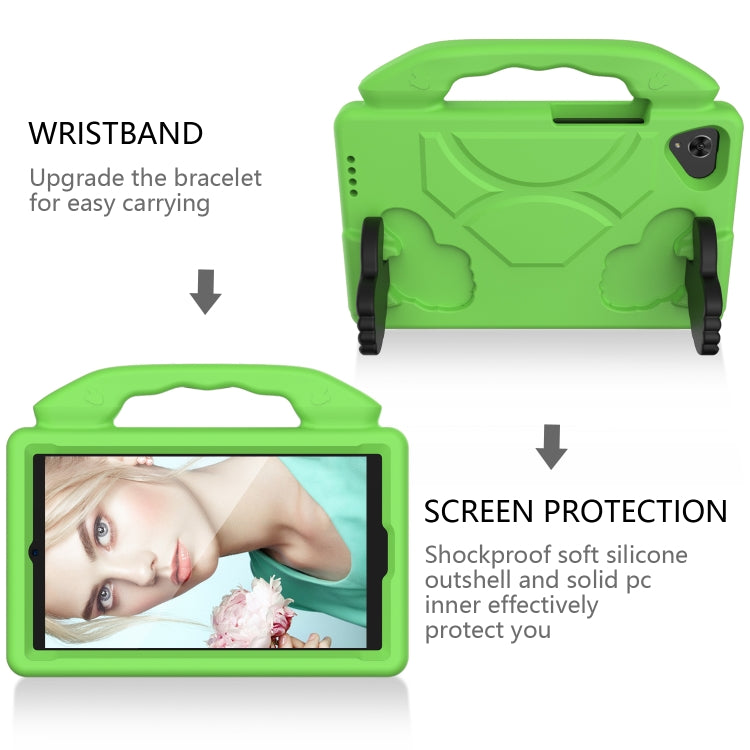 For Samsung Galaxy Tab A 8.0 2019 / T290 Thumb Bracket EVA Shockproof Tablet Case(Green) - Other Galaxy Tab PC by PMC Jewellery | Online Shopping South Africa | PMC Jewellery