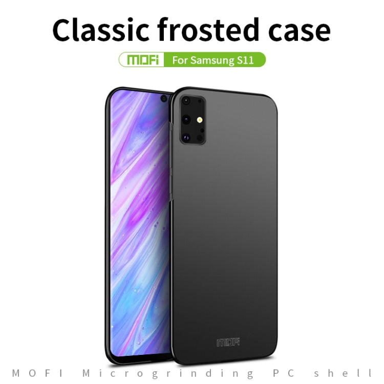 For Galaxy S20+  MOFI Frosted PC Ultra-thin Hard Case(Gold) - Galaxy Phone Cases by MOFI | Online Shopping South Africa | PMC TechLife