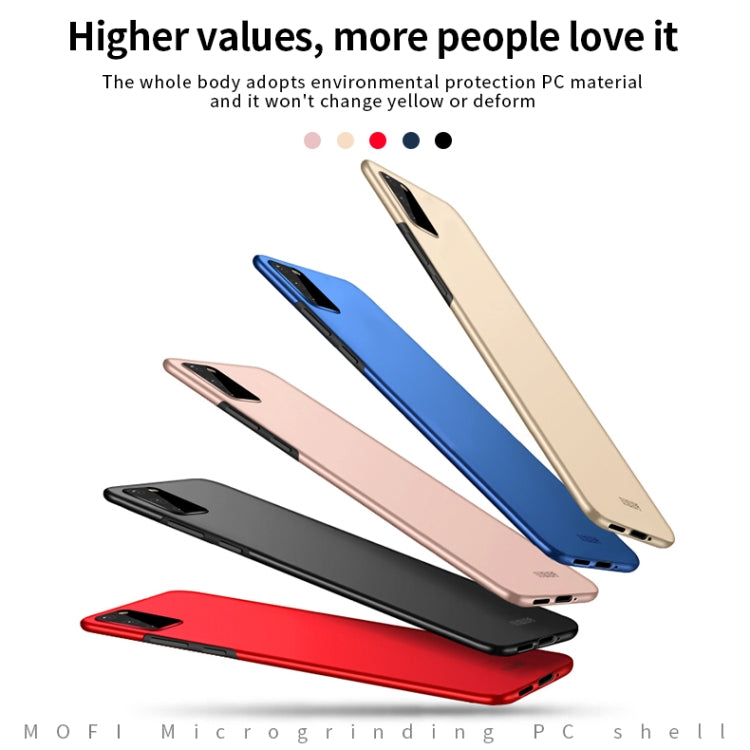 For Galaxy S20 MOFI Frosted PC Ultra-thin Hard Case(Gold) - Galaxy Phone Cases by MOFI | Online Shopping South Africa | PMC TechLife | Buy Now Pay Later Mobicred