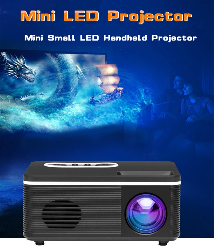 S361 80 Lumens 320 x 240 Pixel Portable Mini Projector, Support 1080P, AU Plug(White) - LED Projector by PMC Jewellery | Online Shopping South Africa | PMC Jewellery | Buy Now Pay Later Mobicred