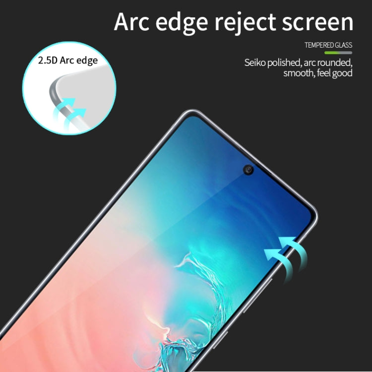 For Galaxy A91 / S10 Lite MOFI 9H 2.5D Full Screen Tempered Glass Film(Black) - Galaxy Tempered Glass by MOFI | Online Shopping South Africa | PMC Jewellery