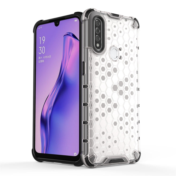 For OPPO A8/A31 Shockproof Honeycomb PC + TPU Case(Blue) - OPPO Cases by PMC TechLife | Online Shopping South Africa | PMC TechLife | Buy Now Pay Later Mobicred