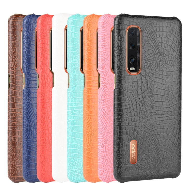 For Oppo Find X2 Pro Shockproof Crocodile Texture PC + PU Case(Orange) - OPPO Cases by PMC Jewellery | Online Shopping South Africa | PMC Jewellery | Buy Now Pay Later Mobicred