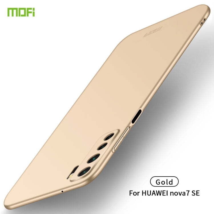 For Huawei Nova 7 SE MOFI Frosted PC Ultra-thin Hard Case(Gold) - Huawei Cases by MOFI | Online Shopping South Africa | PMC TechLife | Buy Now Pay Later Mobicred