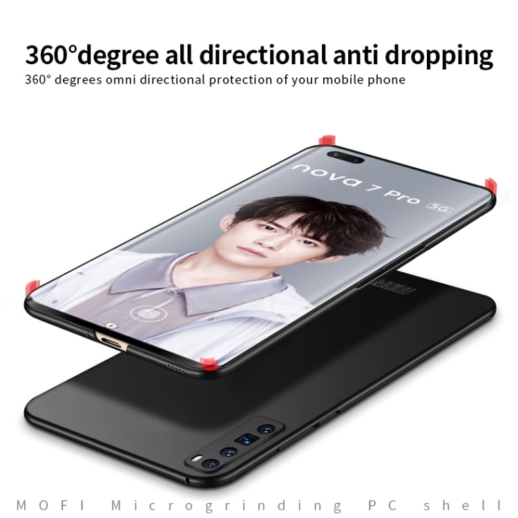 For Huawei Nova 7 Pro MOFI Frosted PC Ultra-thin Hard Case(Black) - Huawei Cases by MOFI | Online Shopping South Africa | PMC TechLife | Buy Now Pay Later Mobicred