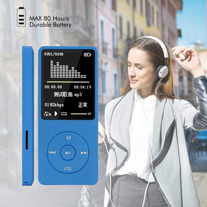 Fashion Portable LCD Screen FM Radio Video Games Movie MP3 MP4 Player Mini Walkman, Memory Capacity:8GB(Blue) - MP3 Player by PMC Jewellery | Online Shopping South Africa | PMC Jewellery | Buy Now Pay Later Mobicred