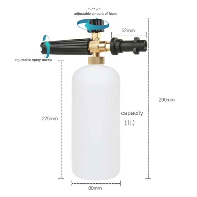 High Pressure Car Wash Foam Gun Soap Foamer Generator Water Sprayer Gun Snow Foam Lance Auto Car Washer For Karcher K2-K7 - Car Washer & Accessories by PMC Jewellery | Online Shopping South Africa | PMC Jewellery | Buy Now Pay Later Mobicred