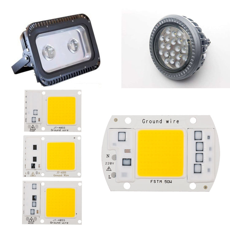 High Power 220V LED FloodlightCool/Warm White COB LED Chip IP65 Smart IC Driver Lamp(50W white) - Celling Lights & Chandeliers by PMC Jewellery | Online Shopping South Africa | PMC Jewellery | Buy Now Pay Later Mobicred