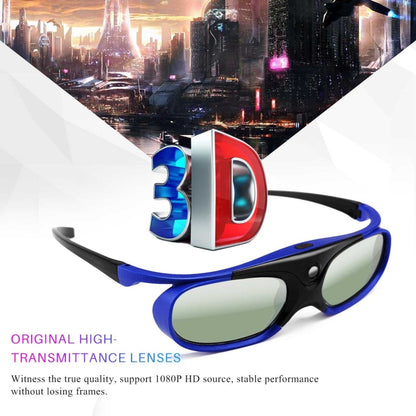 Universal Battery DLP Active Shutter 3D Glasses 96-144Hz For XGIMI Optoma Acer Viewsonic Home Theater Projector 3D TV - VR Headset by PMC Jewellery | Online Shopping South Africa | PMC Jewellery | Buy Now Pay Later Mobicred