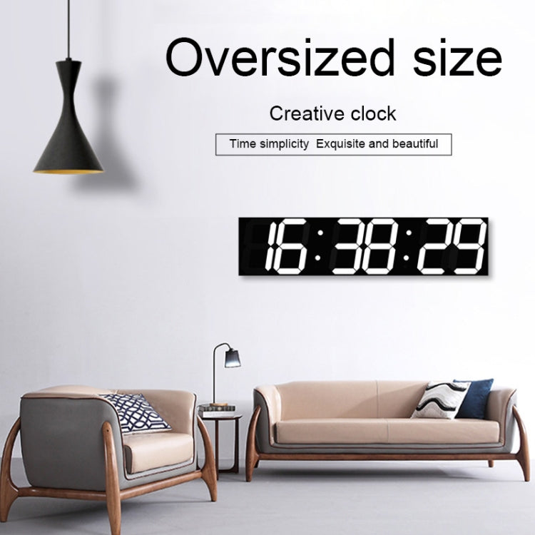 Multifunctional LED Wall Clock Creative Digital Clock, Style:Hollow Remote Control(Gold Font) - free shipping - PMc TechLife - Order now!