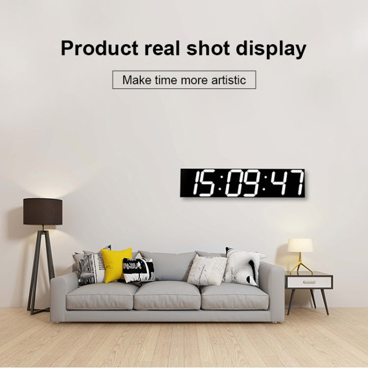 Multifunctional LED Wall Clock Creative Digital Clock, Style:Sealed Box Remote Control(White Font) - free shipping - PMc TechLife - Order now!