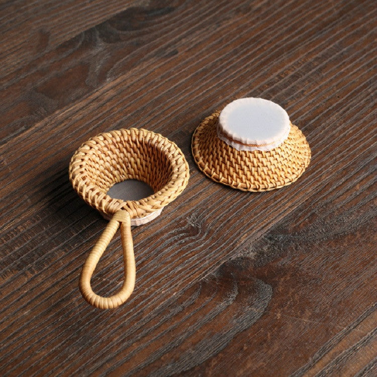 Bamboo Woven Creative Filter Reusable Filter Tea Colander Gadget, Style:Rattan Tea Drain without Handle - Tea Strainers by PMC Jewellery | Online Shopping South Africa | PMC Jewellery | Buy Now Pay Later Mobicred