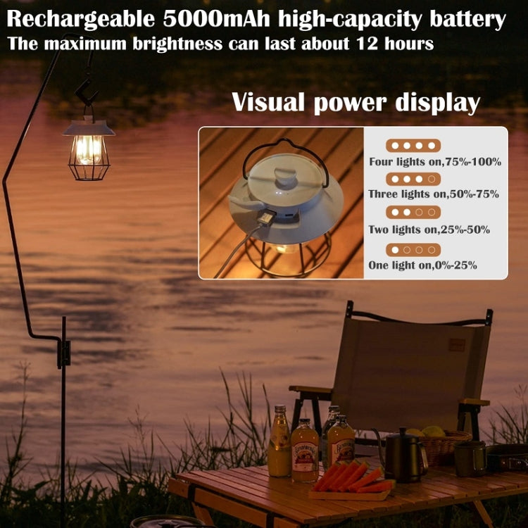 Outdoor Hanging Camping Lights Tent Lighting Atmosphere Lights(Handle White) - Camping Lighting by PMc TechLife | Online Shopping South Africa | PMc TechLife | Buy Now Pay Later Mobicred