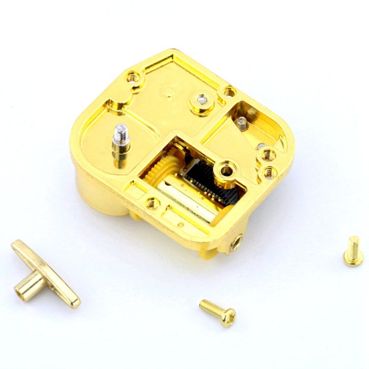 Eight-tone Gold-plated Bar Repair Parts DIY Sky City Paperback Music Box(Robot Cat) - Music Box by PMC Jewellery | Online Shopping South Africa | PMC Jewellery | Buy Now Pay Later Mobicred