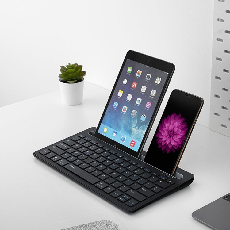 Rapoo XK100 78 Keys Wireless Bluetooth Office Business Keyboard(Black) - free shipping - PMC Jewellery - Order now!