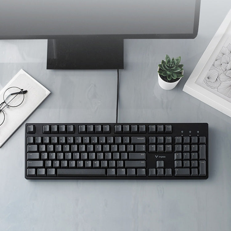 Rapoo V860 Desktop Wired Gaming Mechanical Keyboard, Specifications:61 Keys(Black Shaft) - free shipping - PMC Jewellery - Order now!