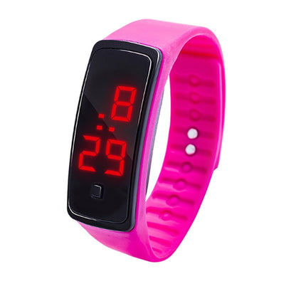 LED Digital Display Silicone Bracelet Children Electronic Watch(Green) - Silicone Strap Watches by PMC Jewellery | Online Shopping South Africa | PMC Jewellery | Buy Now Pay Later Mobicred