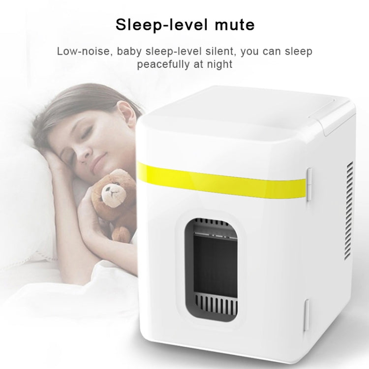 10L Mini Refrigerator Car Home Dual-use Small Dormitory Refrigerator, CN Plug(White Blue) - Refrigerators & Accessories by PMC TechLife | Online Shopping South Africa | PMC TechLife | Buy Now Pay Later Mobicred