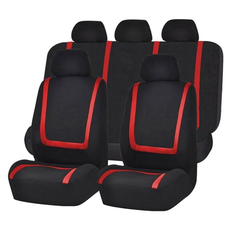 Universal Car Seat Cover Polyester Fabric Automobile Seat Covers Car Seat Cover Vehicle Seat Protector Interior Accessories 4pcs Set Blue - Seat Accessories by PMC Jewellery | Online Shopping South Africa | PMC Jewellery | Buy Now Pay Later Mobicred