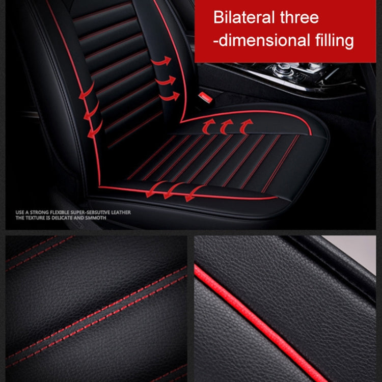 Universal PU Leather Car Seat Cover Coffee - Seat Accessories by PMC TechLife | Online Shopping South Africa | PMC TechLife | Buy Now Pay Later Mobicred