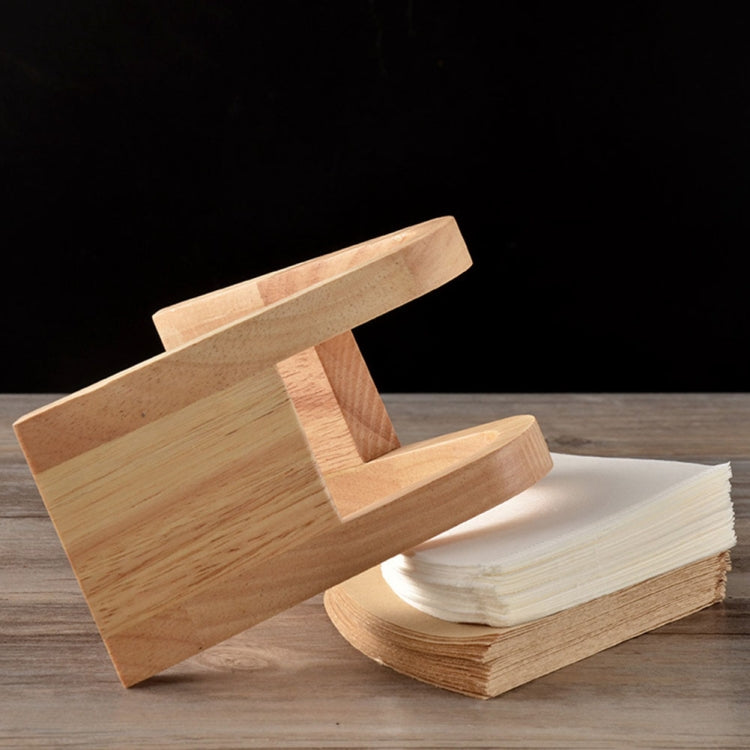 Coffee Filter Holder Coffee Storage Rack Filter Box Paper Base Bracket Display Stand Wooden V Holder - free shipping - PMC TechLife - Order now!