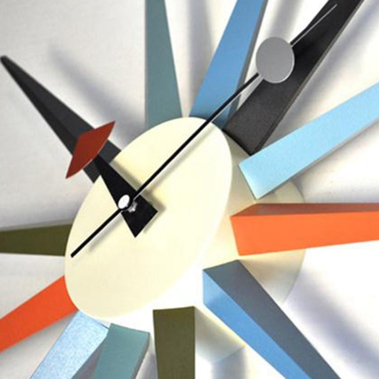 48cm Simple Modern Sun Clock Creative Home Accessories Wall Clock(Orange Pole) - Wall Clock by PMc TechLife | Online Shopping South Africa | PMc TechLife | Buy Now Pay Later Mobicred