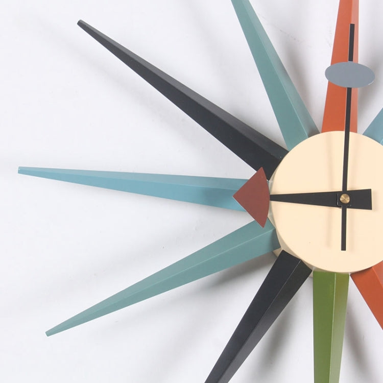 48cm Simple Modern Sun Clock Creative Home Accessories Wall Clock(Blue Pole) - Wall Clock by PMc TechLife | Online Shopping South Africa | PMc TechLife | Buy Now Pay Later Mobicred