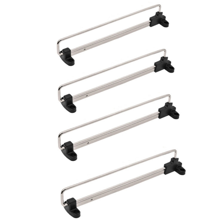Y01B Plastic Head 12 inches Wardrobe Hardware Push-Pull Hanging Rod Clothes Rail - Shelf & Hooks by PMC TechLife | Online Shopping South Africa | PMC TechLife